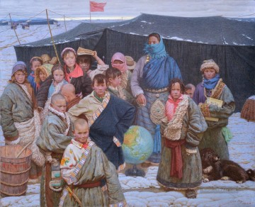Werke von 150 Themen und Stilen Werke - ein Markt in Gahai Tibetisch